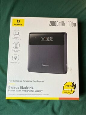 Baseus Blade H1 20000mAh Power Bank in Dark Gray